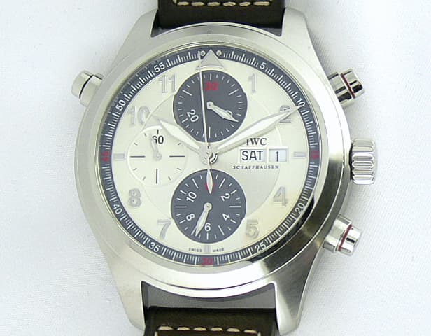 IWC Doppel Spitfire Silver/Grey Dial
