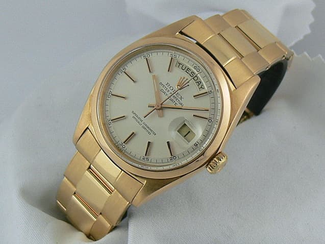Rolex Day-Date Rose Gold Oyster Bracelet Circa 1959 Mint