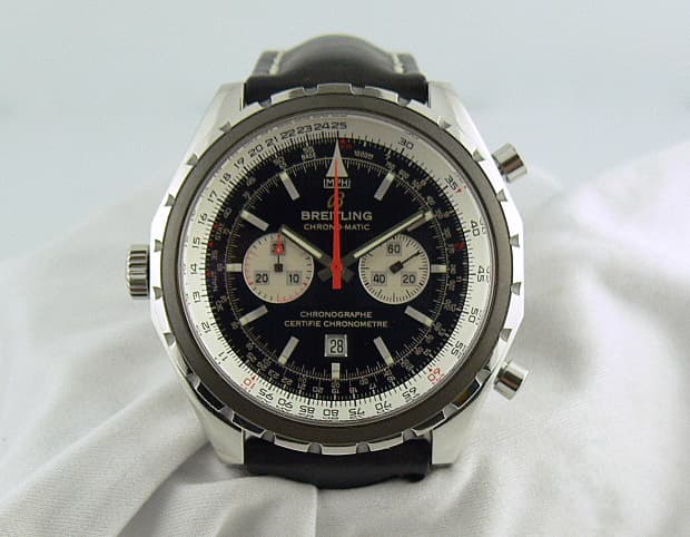 Breitling Chrono-Matic Black Dial SS/Strap