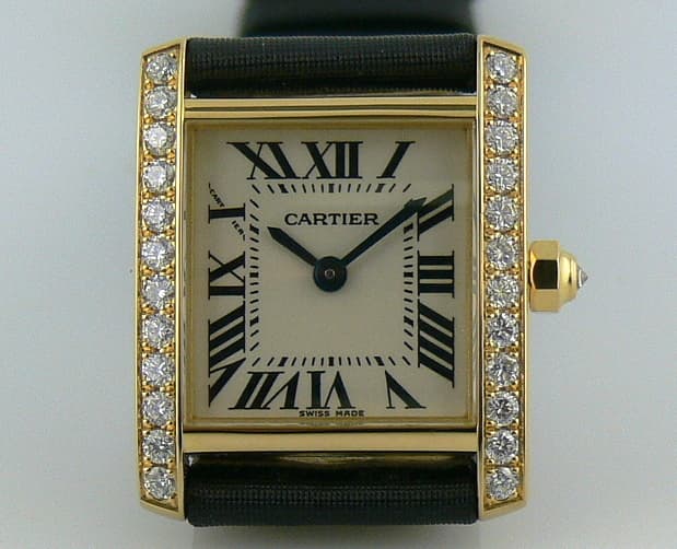 Cartier Tank Francaise YG Qtz Diamond