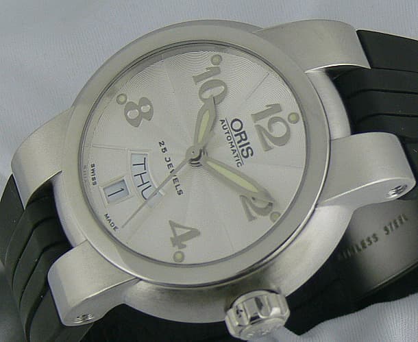 Oris Day Date Steel Rubber