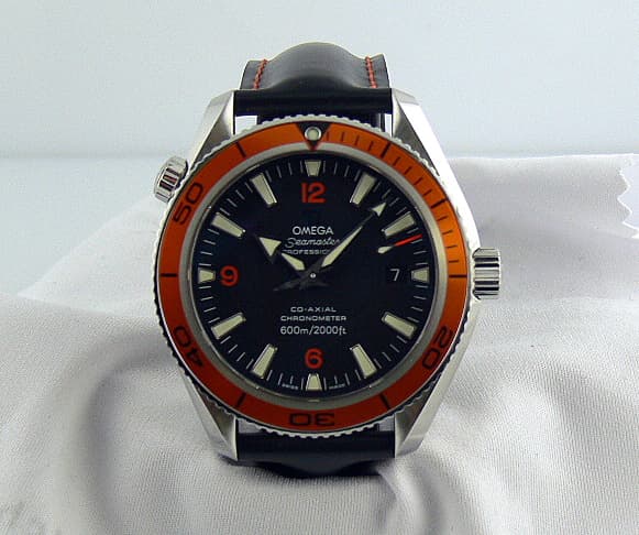 Omega Seamaster Planet Ocean Orange Bezel Strap
