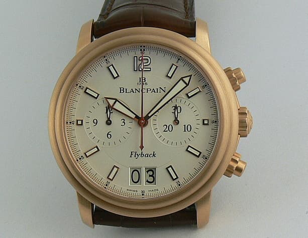 Blancpain Flyback Big Date Rose Strap