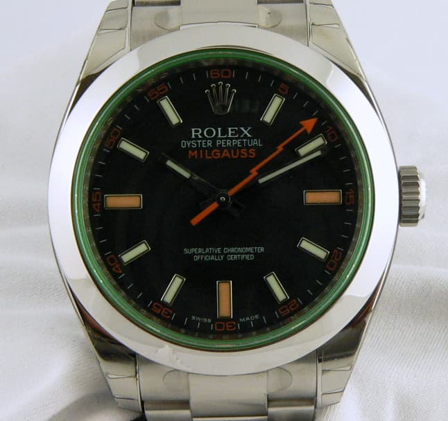 Rolex Milgauss Green Crystal Anniversary Edition
