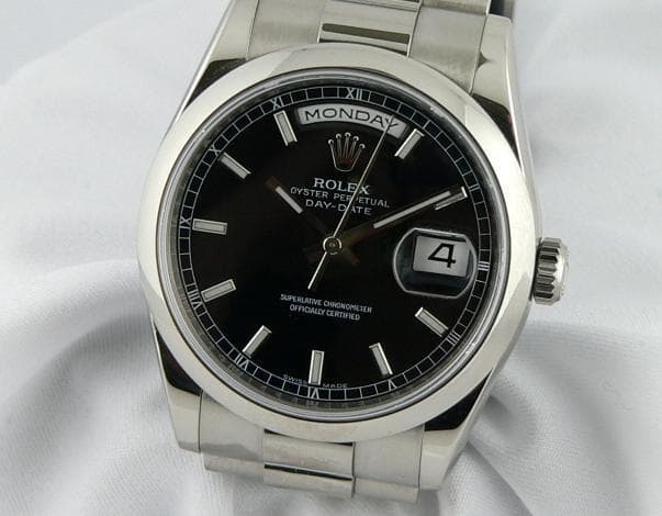 Rolex President White Gold
Black Dial