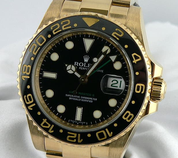 Rolex GMT Master II YG/YG
Black