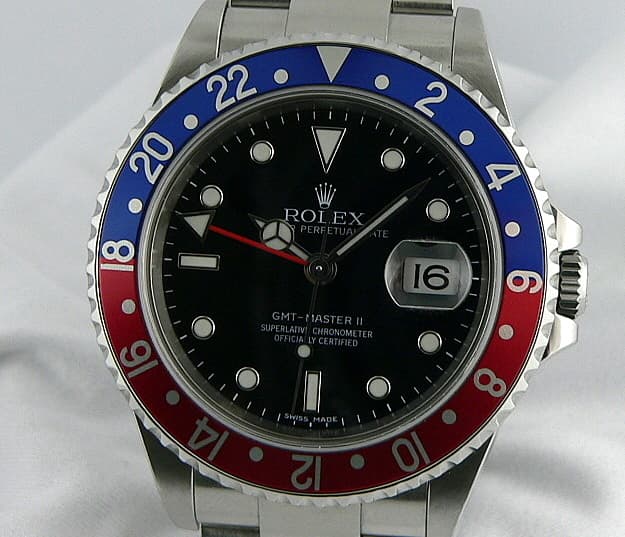 Rolex GMT Master Red/Blue "Pepsi"
M Series with New Movement