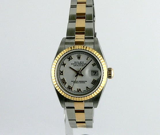 Rolex Datejust 18K/SS Lady Oyster Bracelet Roman Dial