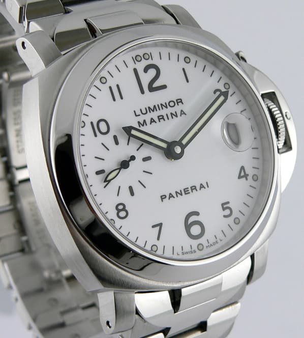 Panerai Luminor Marina 40mm White on Bracelet