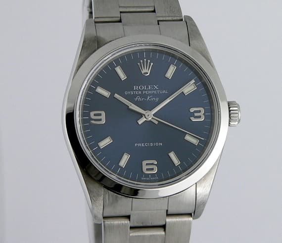 Rolex Air King SS/SS Blue Dial