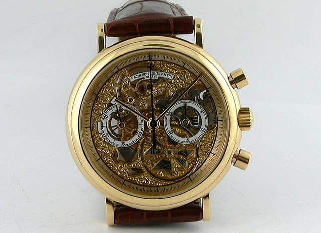 Vacheron Constantin Skeleton Chronograph Yellow Gold