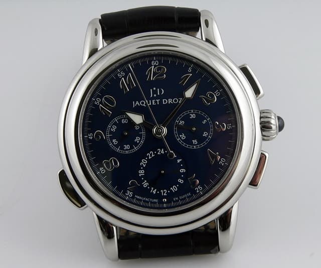 Jaquet Droz Hommage Londres 1774
Chrono GMT
Steel/ blue dial
