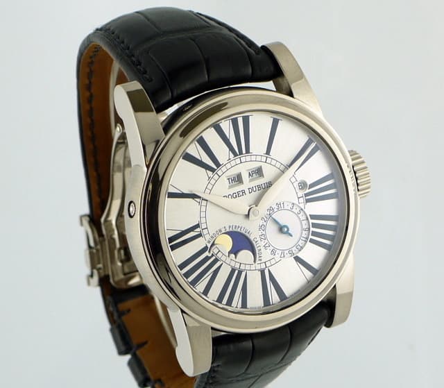 Roger Dubuis Hommage Perpetual 18k White Gold