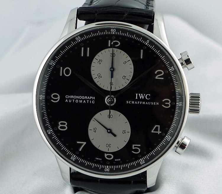 IWC Portugieser Chrono Black Dial
Silver Subdials