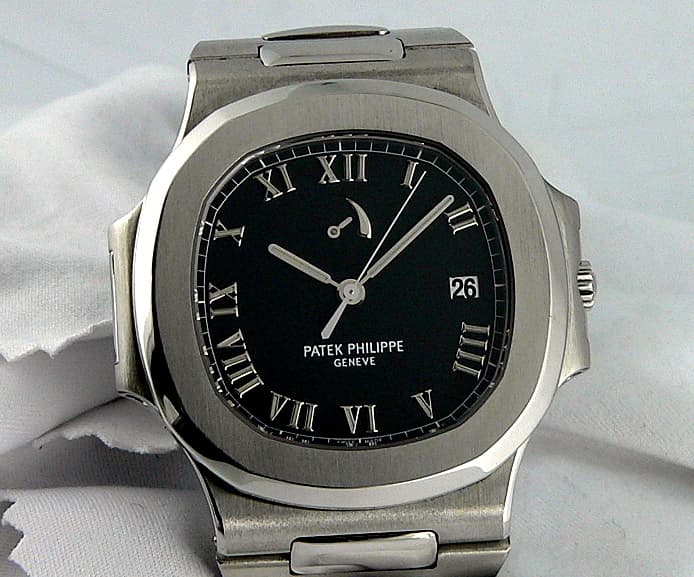 Patek Philippe Nautilus Power Reserve SS Black Dial