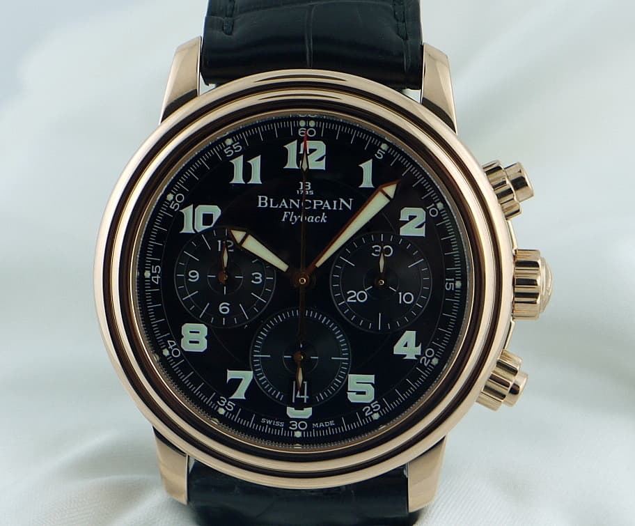 Blancpain 2185 RG Flyback Black Dial