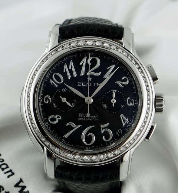 Zenith Chronomaster Star El Primero
Diamond Bezel
Black Dial