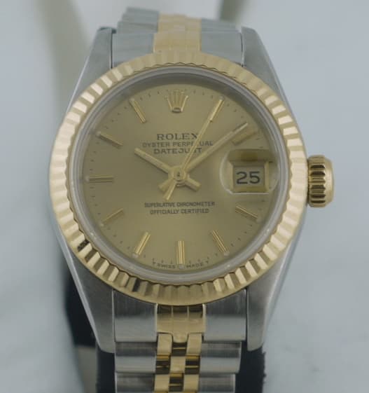 Rolex Lady Datejust 2T with Champagne Dial