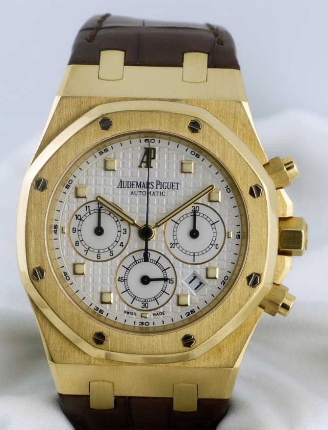 Audemars Piguet Royal Oak Chronograph Guilloche Dial YG