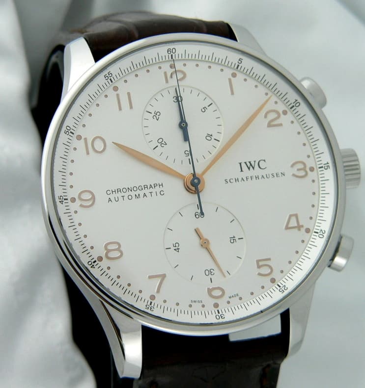 IWC Portugieser Chronoograph Steel White Dial