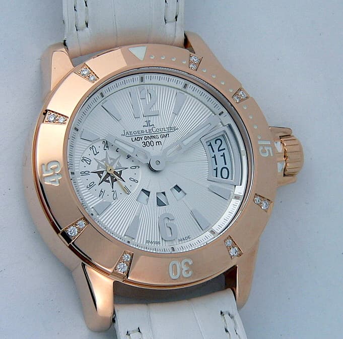 Jaeger LeCoultre PEDRO Master Compressor Diving GMT Ladies Rose Gold