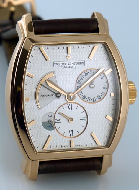 Vacheron Constantin Malte Tonneau Dual Time 18K Rose Gold