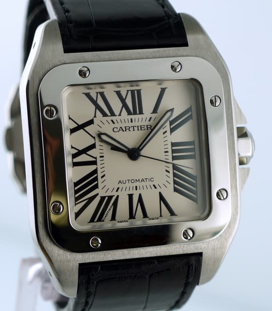 Cartier Santos 100 Steel Large Automatic