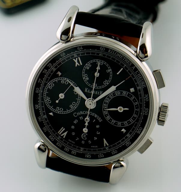 Chronoswiss Klassik Chronograph Black Dial 37MM