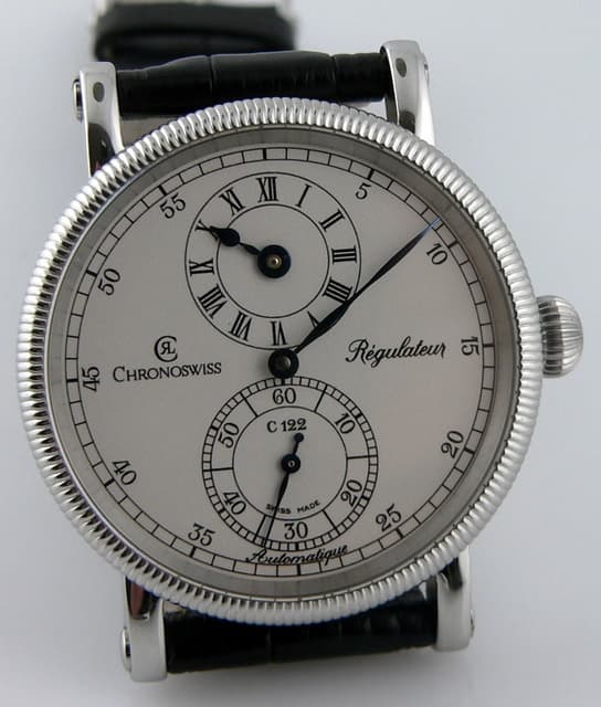 Chronoswiss Regulator Midsize Steel White Dial