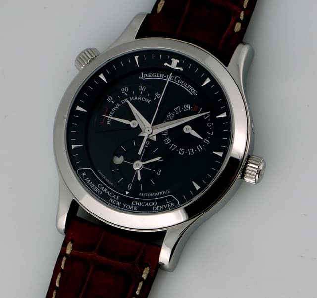 Jaeger LeCoultre Master Geographic SS Black Dial