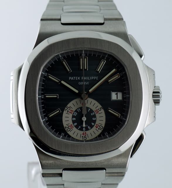 Patek Philippe Nautilus Chronograph Blue Dial SS/SS
