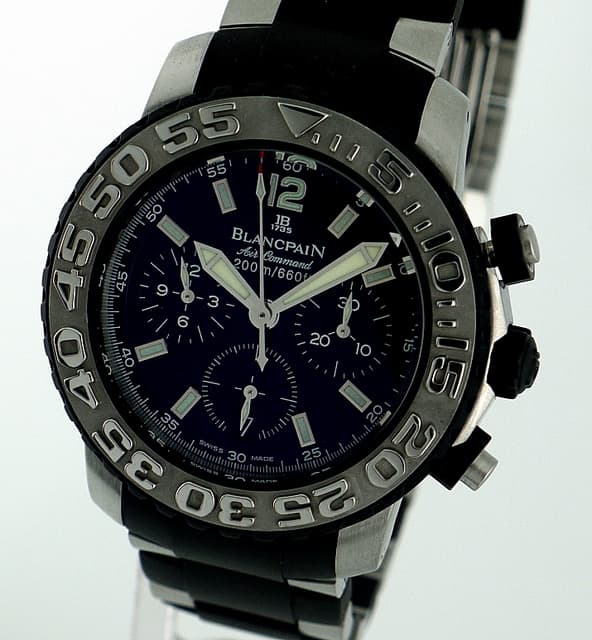 Blancpain Air Command Black
SS/Rubber Bracelet