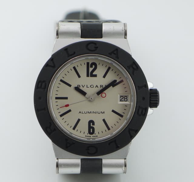 Bulgari Diagono Aluminum Midsize Quartz