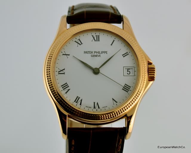 Patek Philippe Calatrava 18K Rose Gold Hobnail Roman 37MM