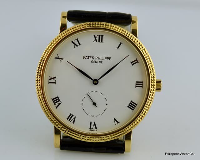 Patek Philippe Calatrava 18K Yellow Gold 33MM