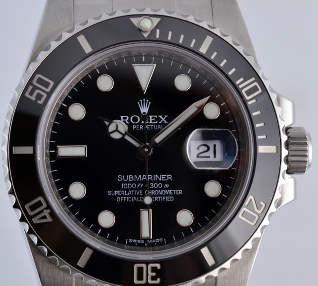 Rolex Submariner Ceramic SS/SS Black G Series(2011)