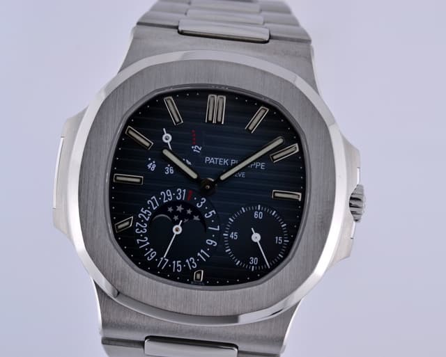 Patek Philippe Jumbo Nautilus Moon Phase Power Reserve SS/SS