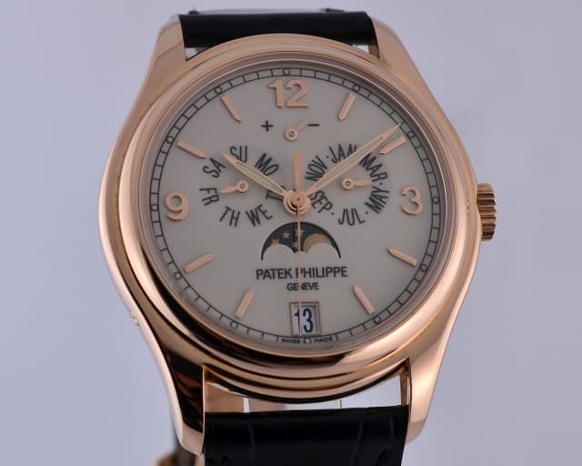 Patek Philippe Annual Calendar 18K Rose Gold Porcelain Dial 39MM