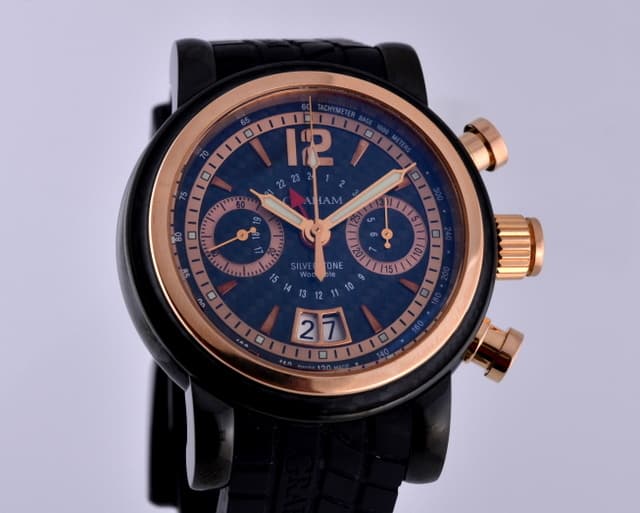 Graham Grand Silverstone Flyback GMT Chrongraph
Black PVD