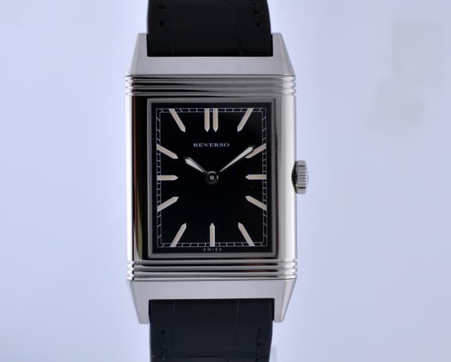 Jaeger-LeCoultre Grande Reverso "Tribute to 1931" Ultra Thin SS Black Dial