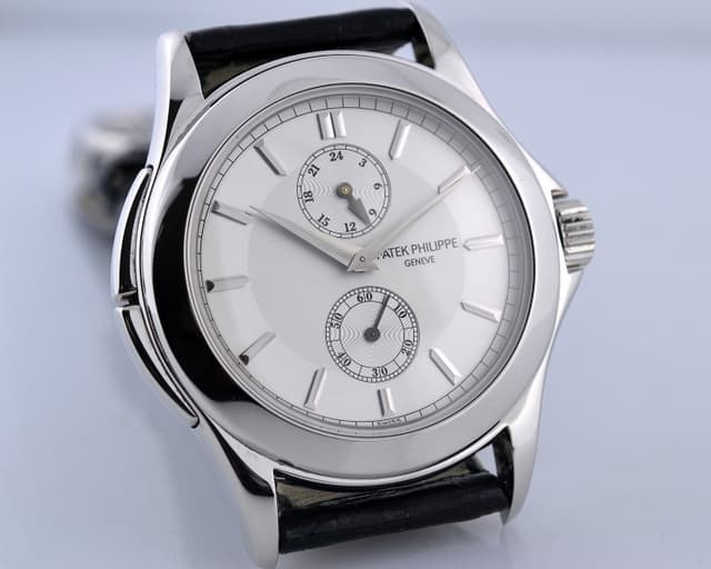 Patek Philippe Travel Time Silver Dial Platinum 37MM