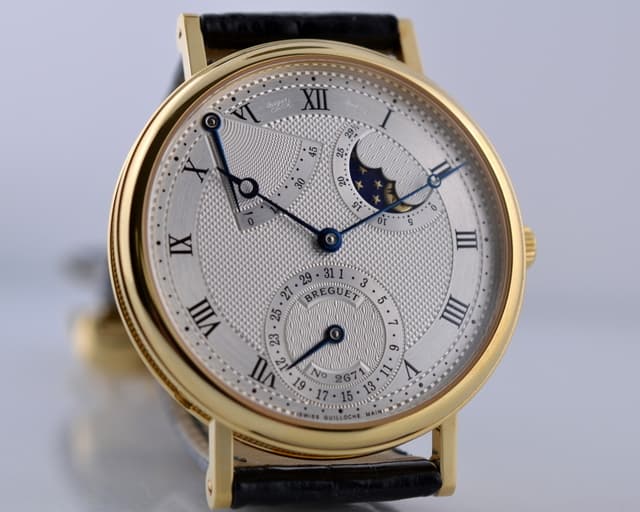 Breguet Classique Power Reserve Moon Phase 18K Yellow Gold 36.3MM