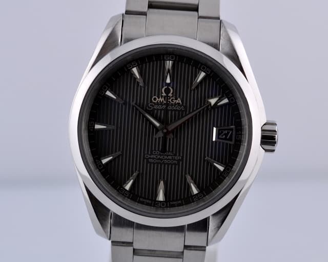 Omega Aqua Terra Co-Axial Chronometer Grey Dial SS/SS 38.5MM