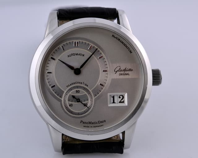 Glashutte Original PanoMaticDate SS Silver Dial 39.3MM