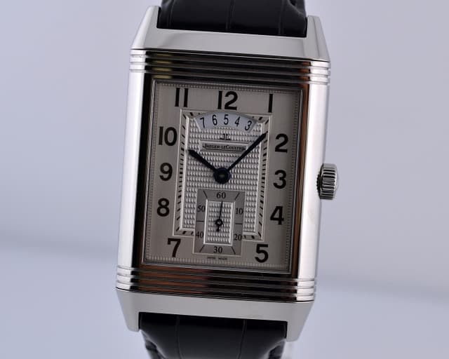 Jaeger LeCoultre Grande Reverso 986 DuoDate Silver Dial Limited SS