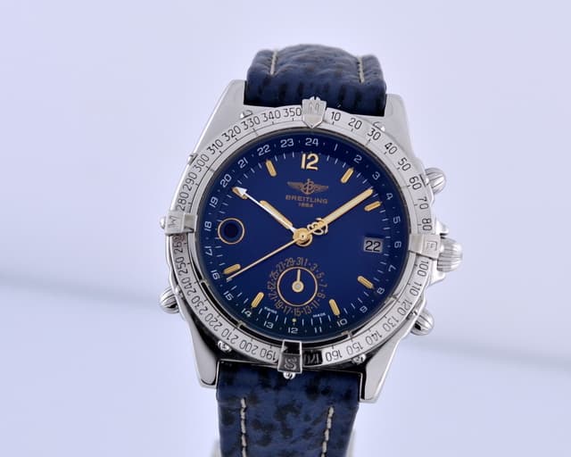Breitling Duograph GMT SS Blue Dial Automatic 41MM