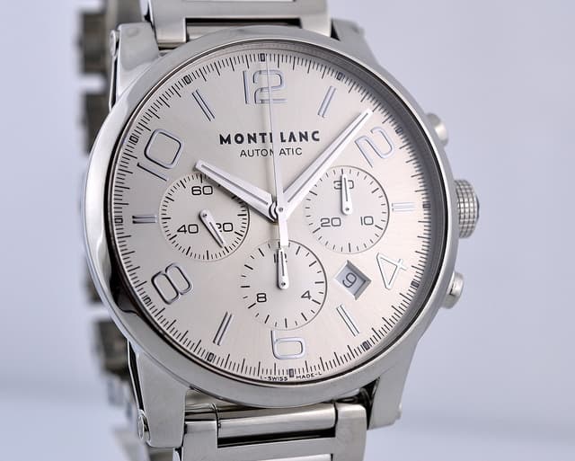 Montblanc Timewalker Chronograph SS/SS Silver Dial 43MM