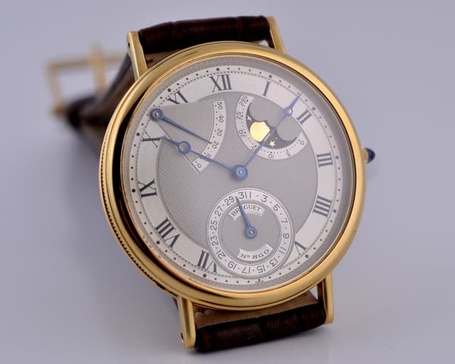 Breguet Classique Power Reserve Moon Phase 18K Yellow Gold 36.3MM