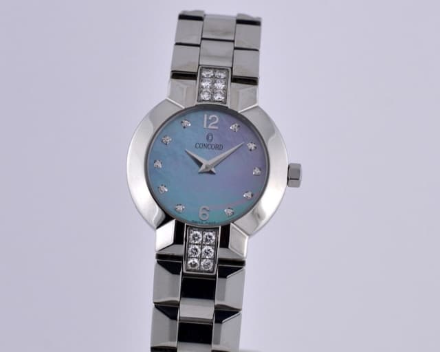 Concord La Scala Ladies SS / SS Mother of Pearl Quartz