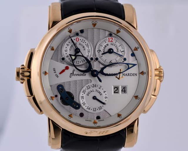 Ulysse Nardin Sonata Cathedral Dual Time 18K Rose Gold 42MM